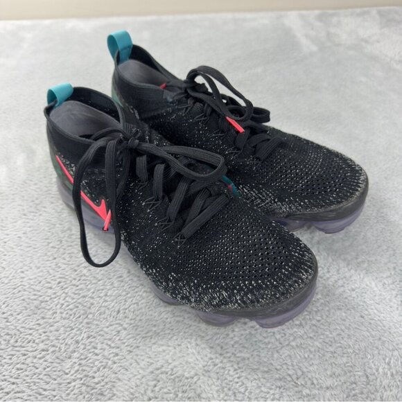 Nike Air Vapormax 2.0 Black Hot Punch Men's Size 8 US/7 UK/41 EU 942842-003 - Picture 3 of 14